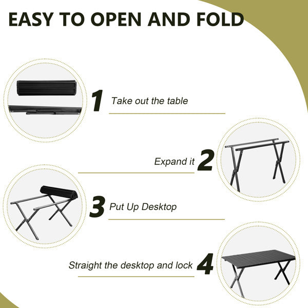 Portable Folding Camping Table – Lightweight & Sturdy for Outdoor Use