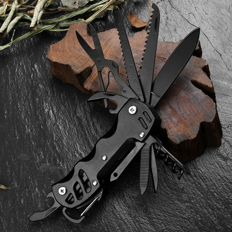 12-in-1 Survival Multi-Tool for Emergency & Outdoor Use