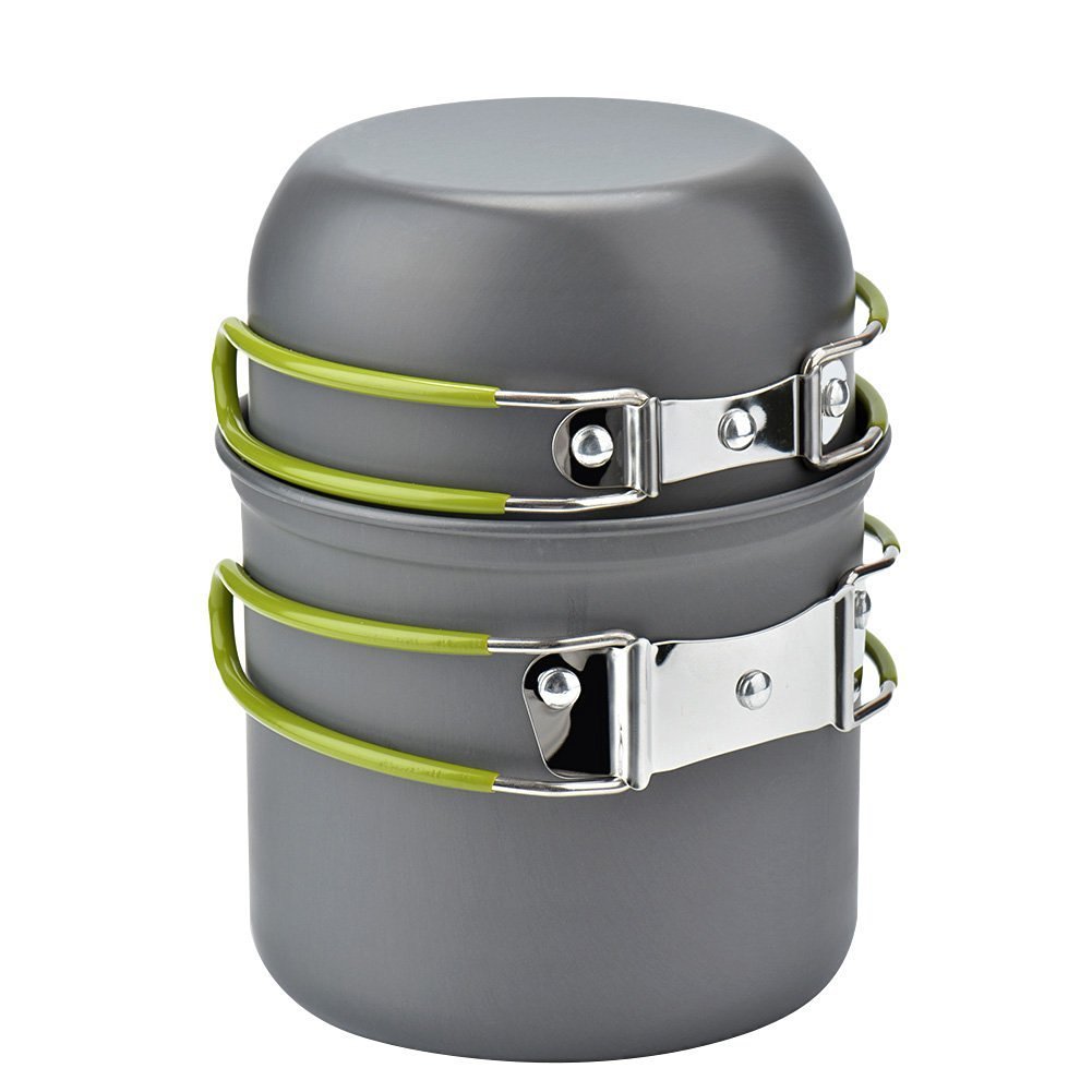 13-Piece Portable Camping Cookware Set with Stove & Utensils