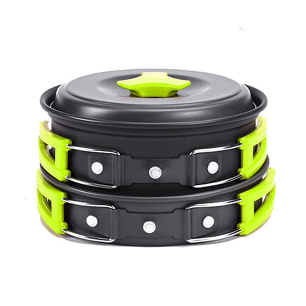 13-Piece Portable Camping Cookware Set with Stove & Utensils