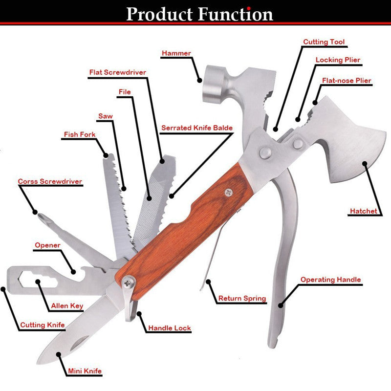 11-in-1 Multi-Tool Axe/Hammer