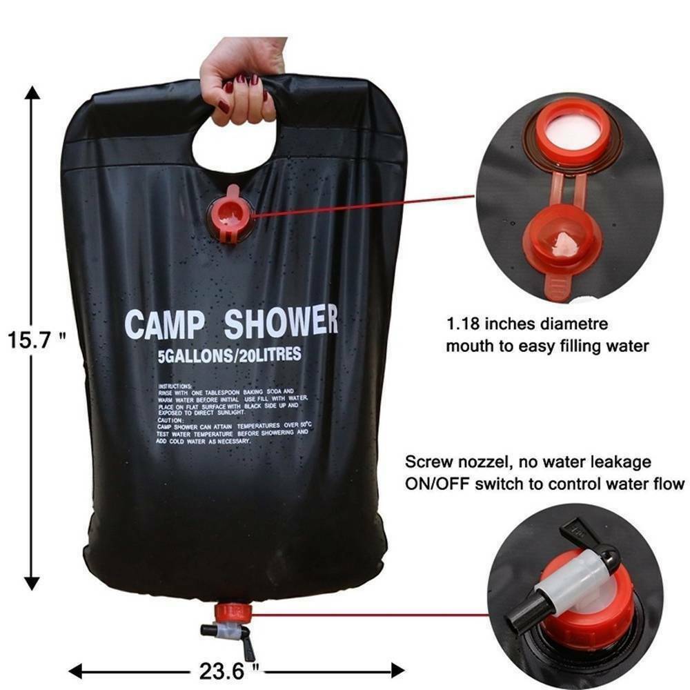 20L Solar Camping Shower Bag