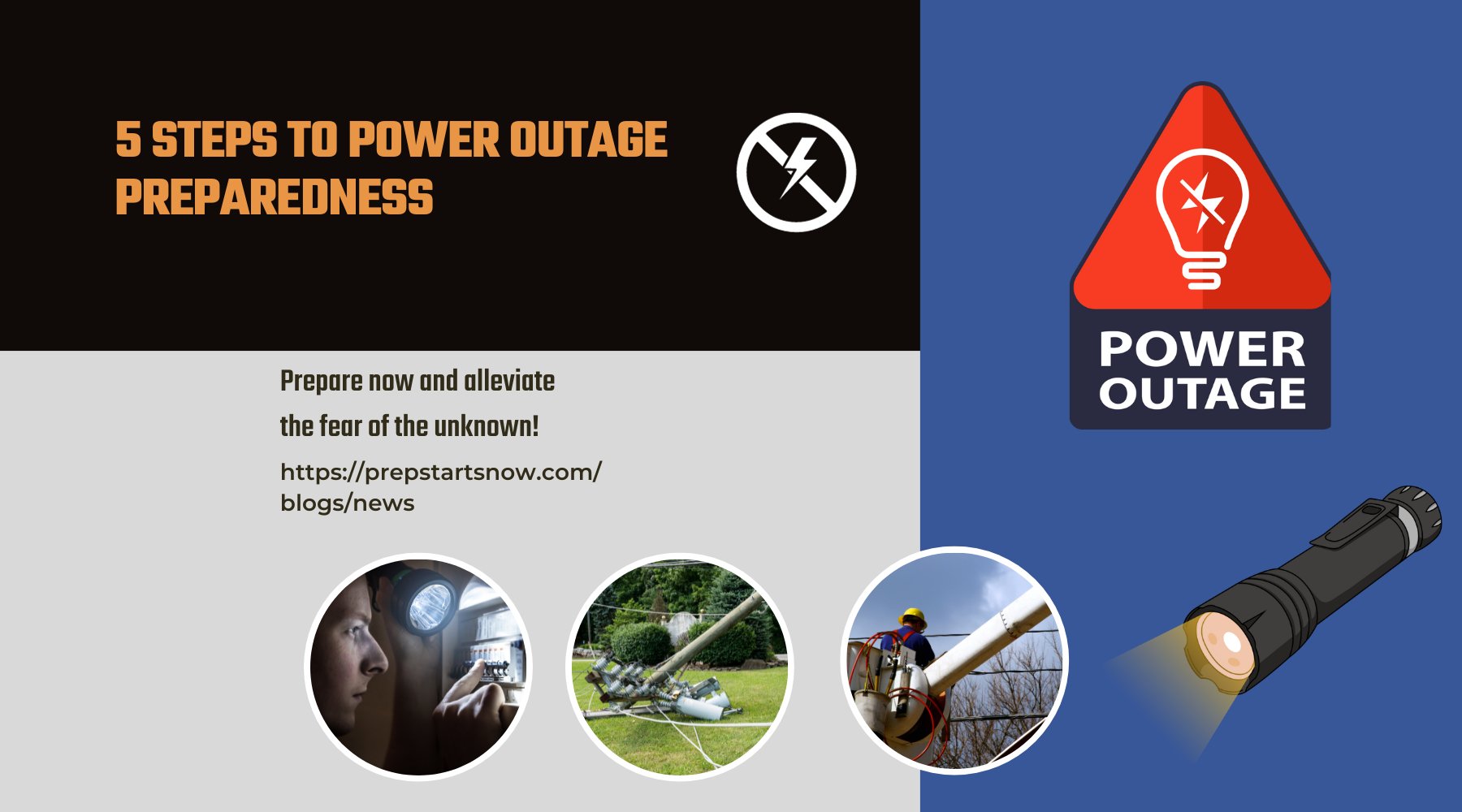 5 Steps To Power Outage Preparedness – Prep Starts Now