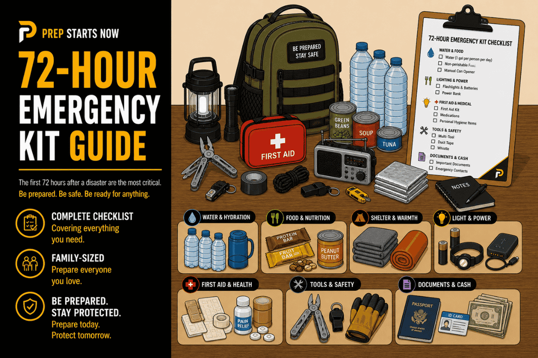 72-Hour Emergency Kit Guide: Everything You Need to Survive the First 72 Hours