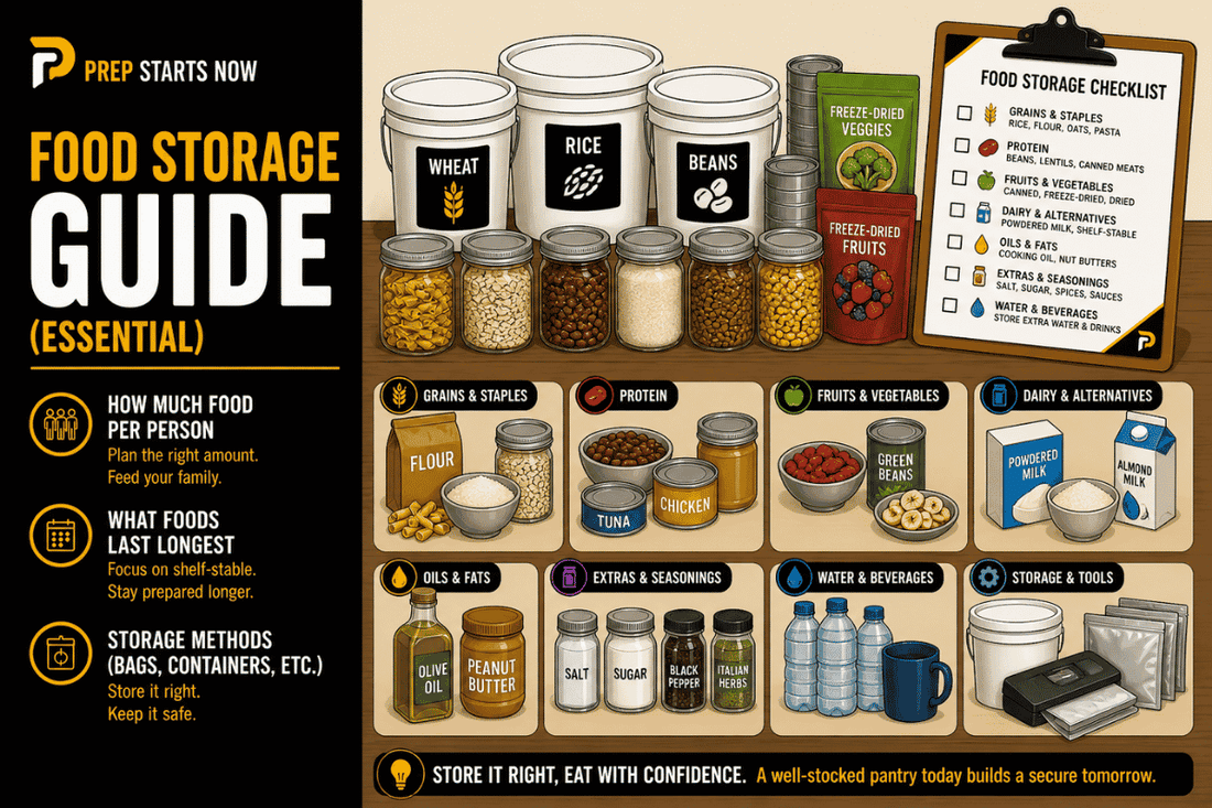Food Storage Guide: How to Build a Supply That Actually Keeps Your Family Fed