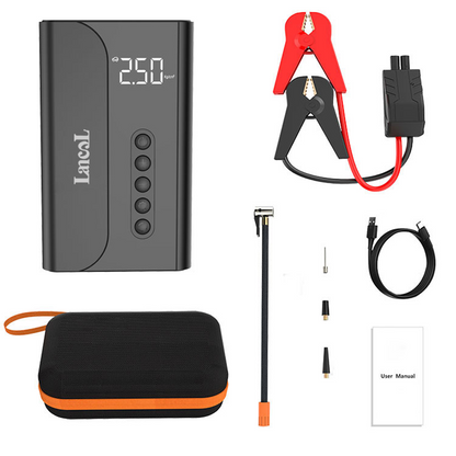 Versatile Emergency Start Power Air Pump: Jump Starter, Air Compressor, and Power Bank in One