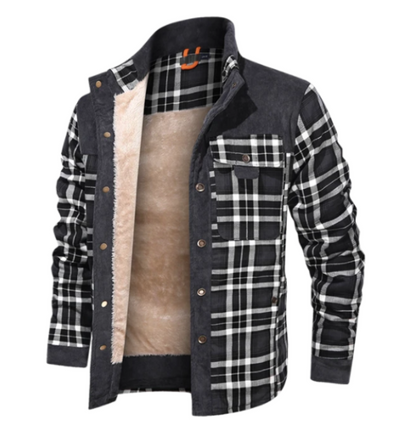 Casual Single-Breasted Men's Cotton Coat for Stylish Autumn and Winter Wear