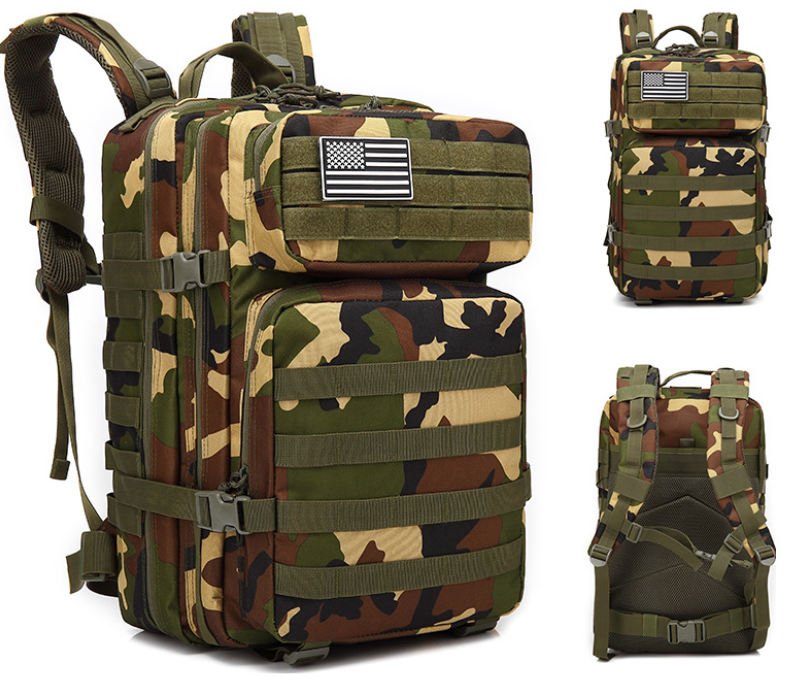 Tactical Backpack | 50L Waterproof, Tear-Resistant Military-Grade Backpack with MOLLE System