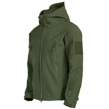 Windproof Hooded Soft Shell Jacket for Men: Stylish and Protective Outerwear