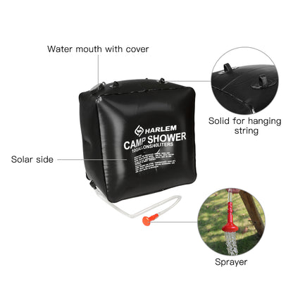 Stay Refreshed Anywhere: Solar-Powered PVC Shower Bag for Warm Outdoor Showers