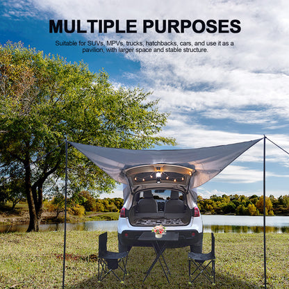 All-in-One Car Canopy Tent: Ultimate Preparedness for Tailgating, Camping, and Shade