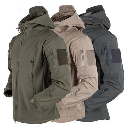 Windproof Hooded Soft Shell Jacket for Men: Stylish and Protective Outerwear