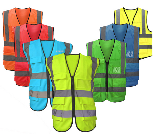 Direct Reflective Vest with Multi-Pockets - Stay Visible, Stay Safe!