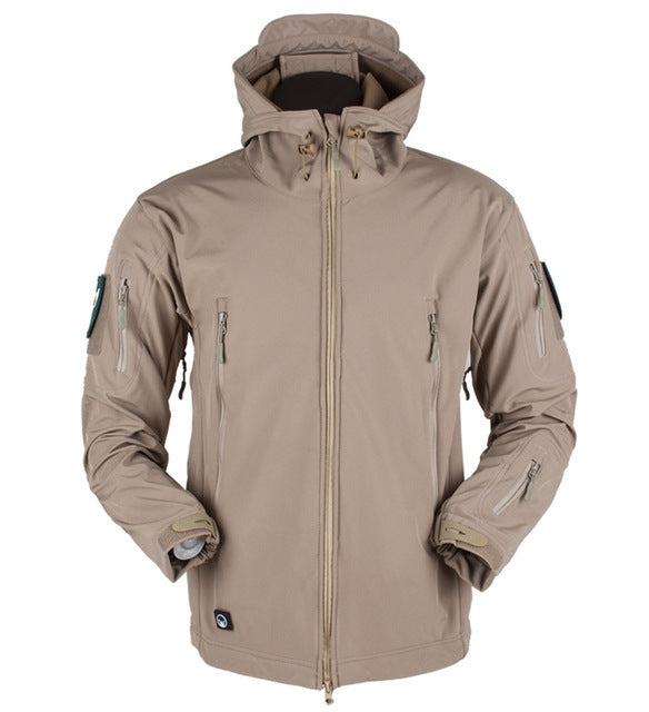 Windproof Hooded Soft Shell Jacket for Men: Stylish and Protective Outerwear