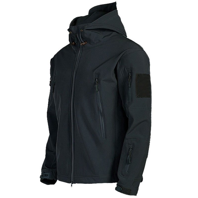 Windproof Hooded Soft Shell Jacket for Men: Stylish and Protective Outerwear