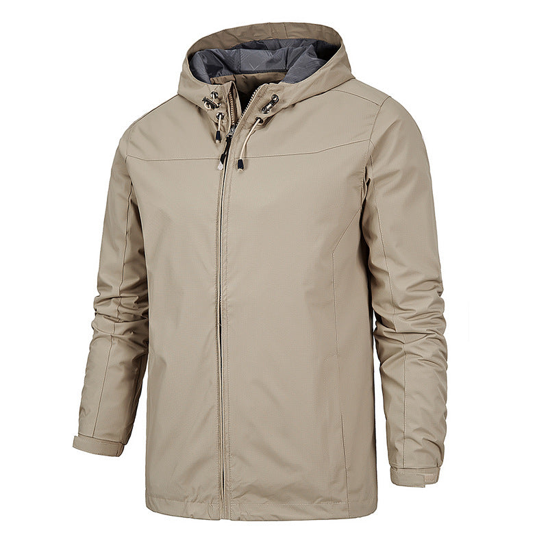 Men's All-Season Outdoor Jacket: Windproof & Waterproof