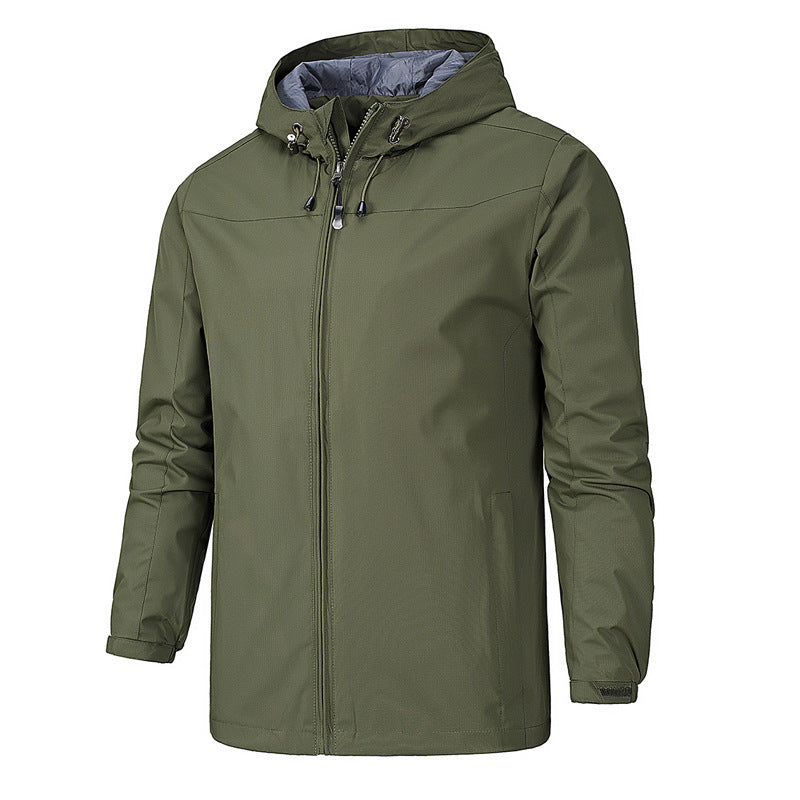 Men's All-Season Outdoor Jacket: Windproof & Waterproof