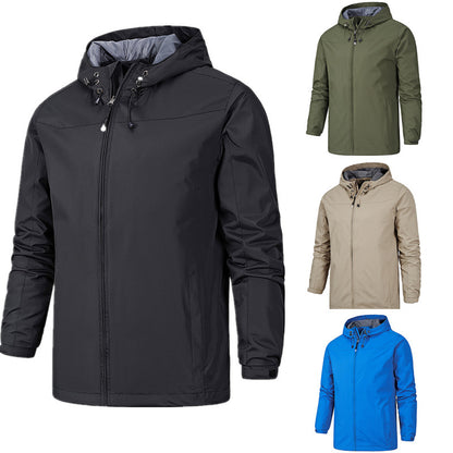 Men's All-Season Outdoor Jacket: Windproof & Waterproof