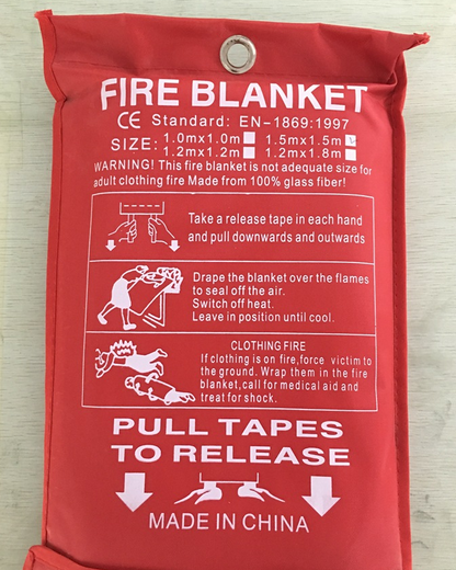 Fire Blanket: Durable Fiberglass Safety Shield in Various Sizes