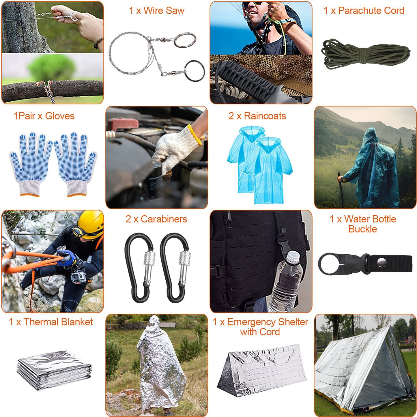 125-Piece Emergency Survival Kit – Tactical Pro Gear