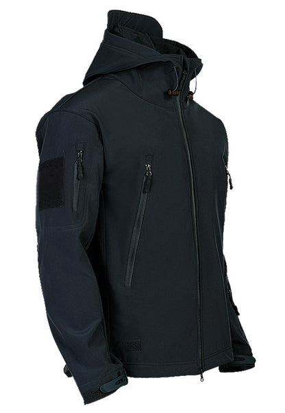 Windproof Hooded Soft Shell Jacket for Men: Stylish and Protective Outerwear