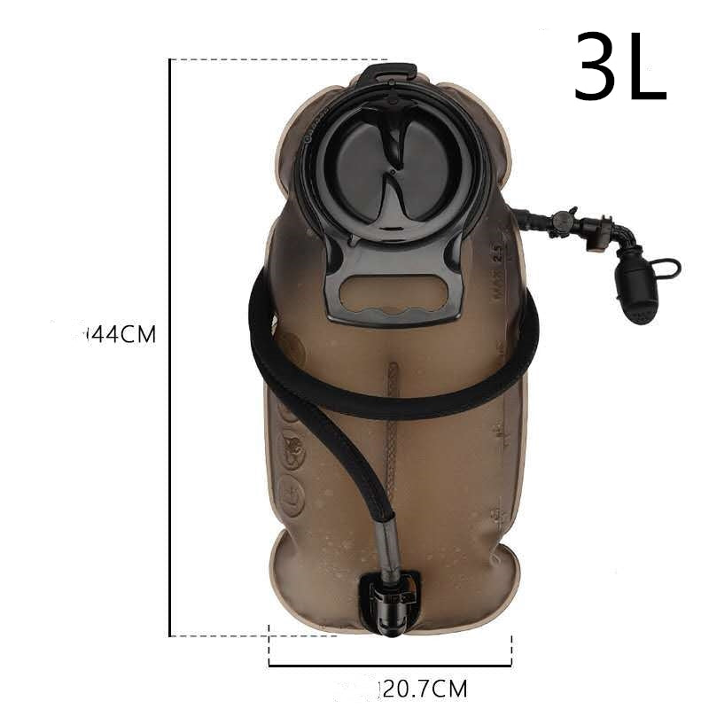 Compact 3L Hydration Backpack with Extra-Long Straw: Perfect for Outdoor Activities