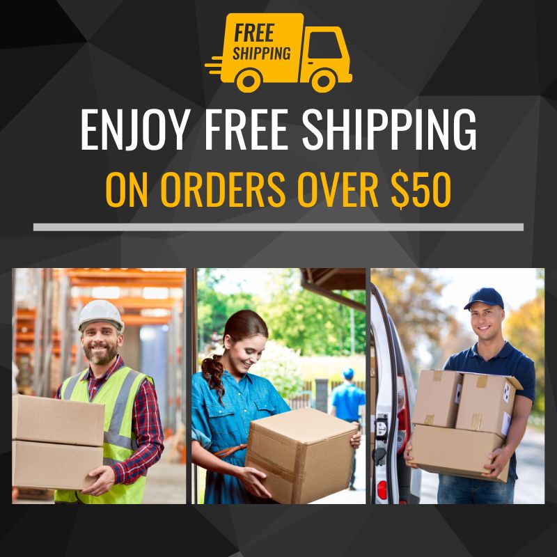Images of people holding shipping packages.