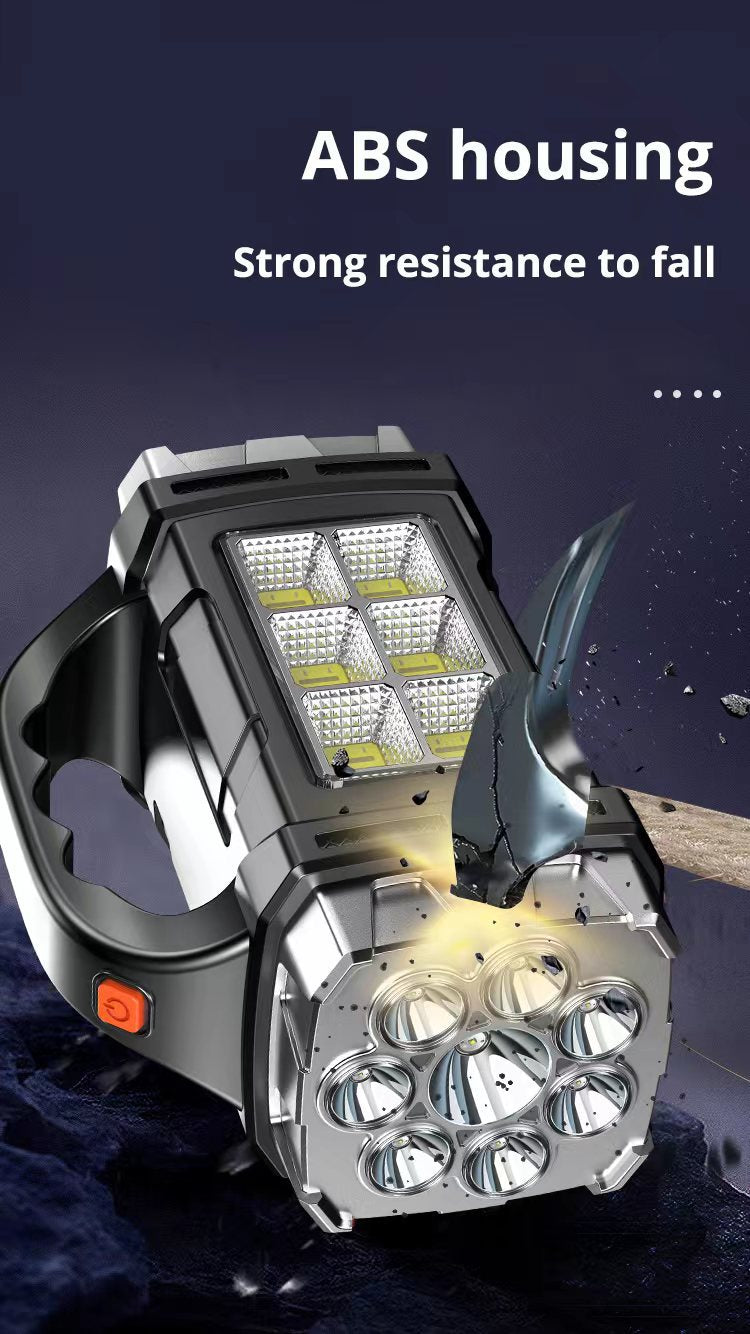 LED work light with ABS housing on a dark background