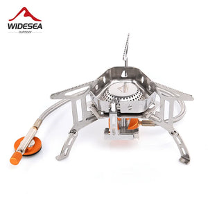 Widesea Camping Gas Burner Stove — Windproof, Stainless Steel
