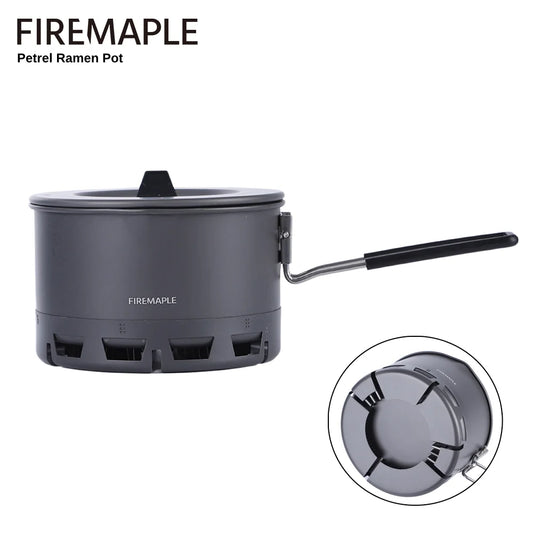 Firemaple Petrel Ramen Pot with handle on a white background
