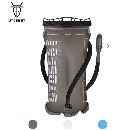 Hydration bladder with UTOBEST branding on a white background