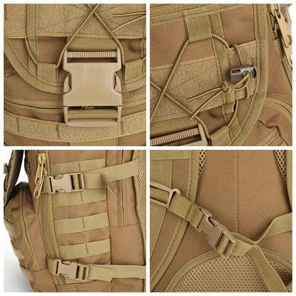 35L Tactical MOLLE Backpack – Hiking & Survival Rucksack