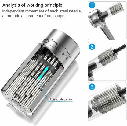 UltimateFlex Universal Socket Wrench – Your All-in-One Solution for Effortless Fastening!