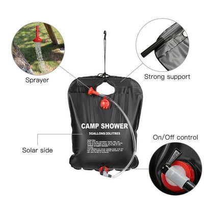 20L Solar Camping Shower Bag
