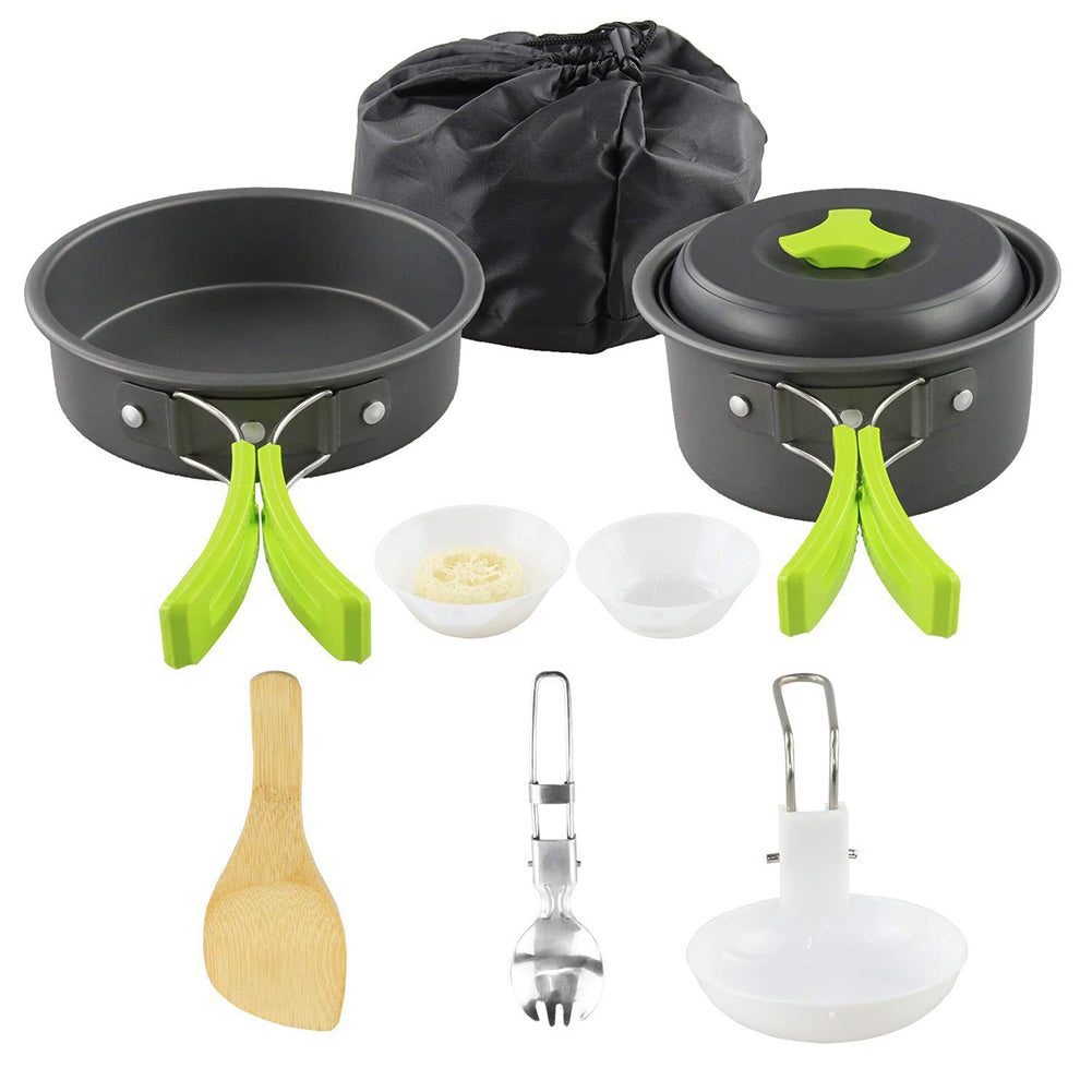 Ultimate Outdoor Cookware Set: Premium Hard Alumina Ensemble for Elevated Culinary Adventures