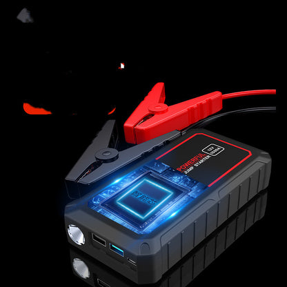 Compact Car Jump Starter Kit: 14000mAh Powerhouse with Smart Clip Technology