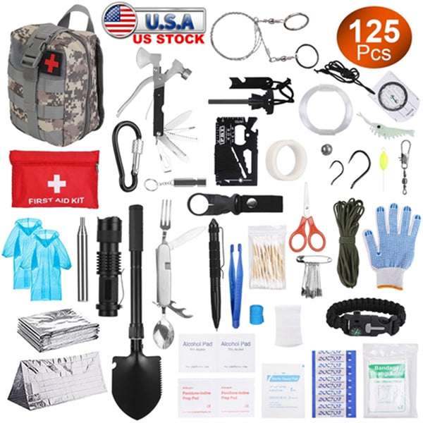125-Piece Emergency Survival Kit – Tactical Pro Gear