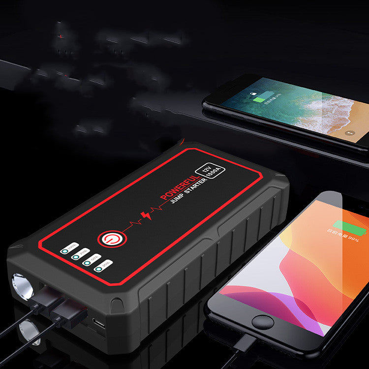 Compact Car Jump Starter Kit: 14000mAh Powerhouse with Smart Clip Technology