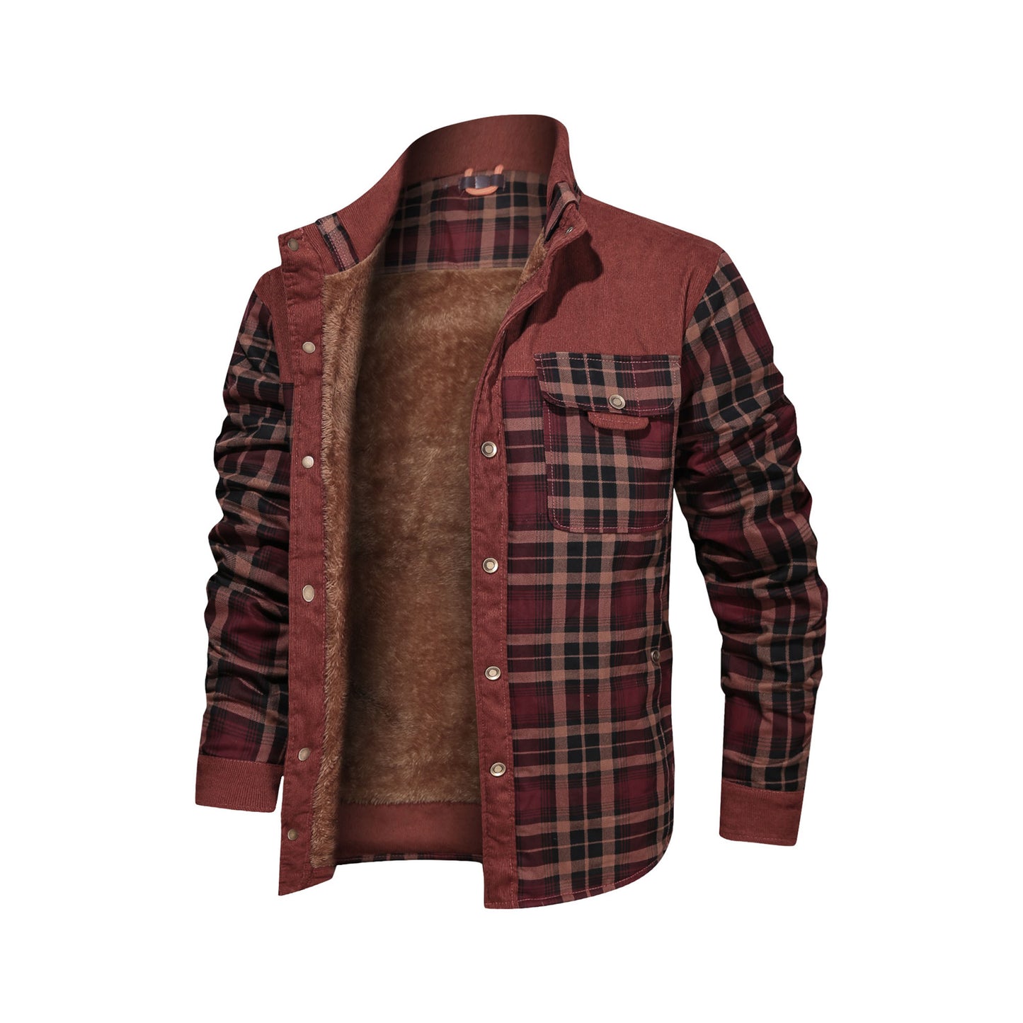 Casual Single-Breasted Men's Cotton Coat for Stylish Autumn and Winter Wear