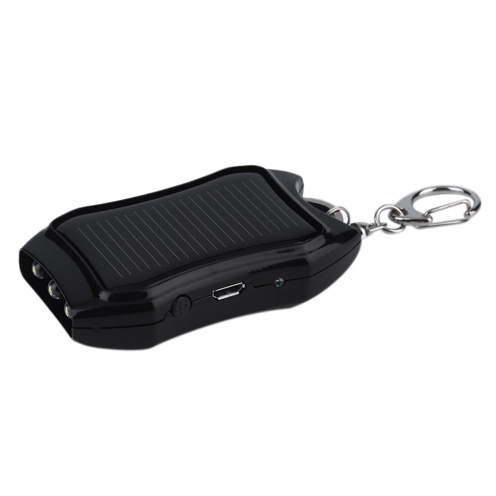 Compact and Stylish Emergency Solar Charger Keychain