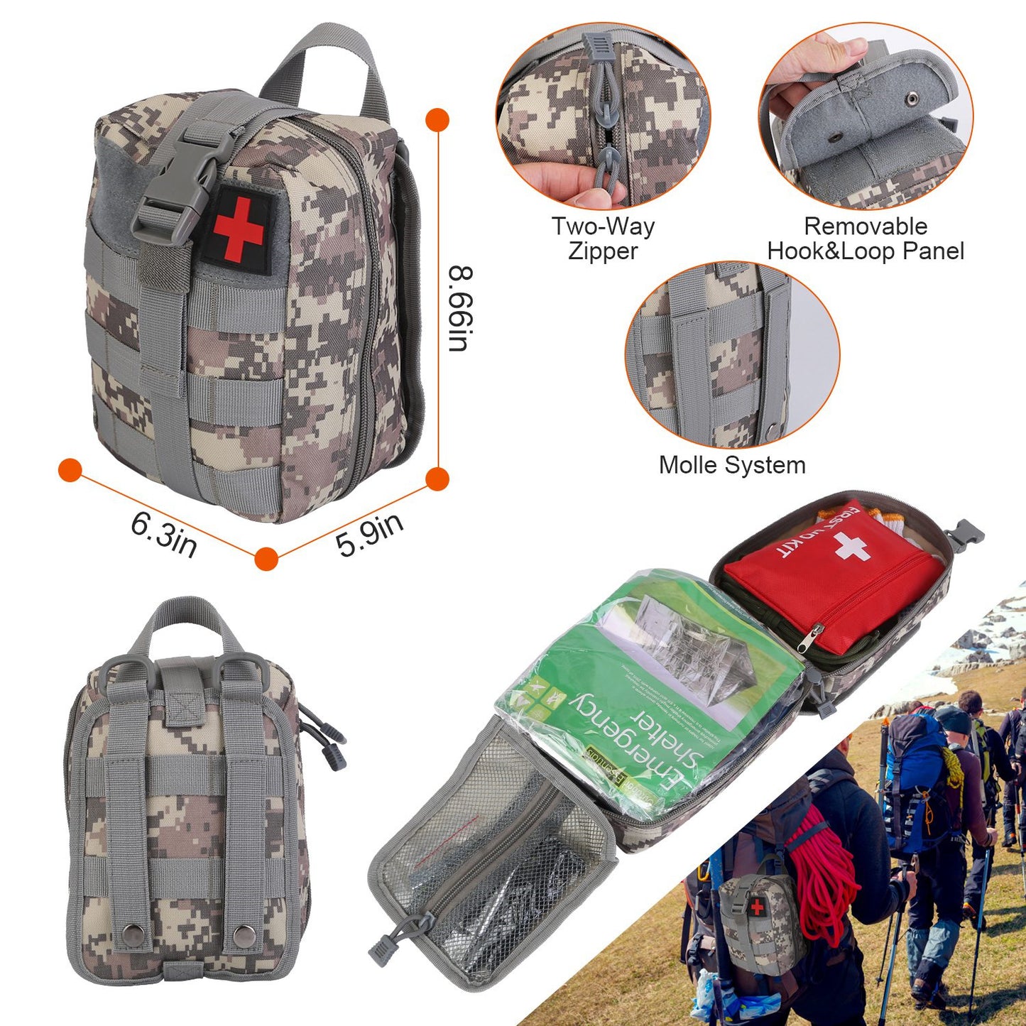 125-Piece Emergency Survival Kit – Tactical Pro Gear