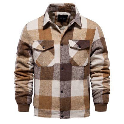 Essential Men's Plaid Jacket: Perfect for Autumn & Winter Style